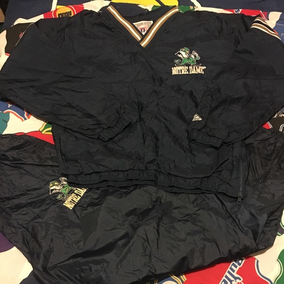notre dame track suit